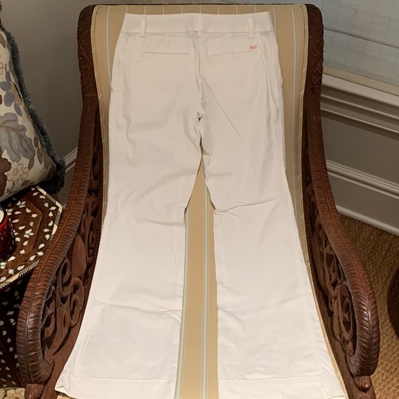 NWOT VINEYARD VINES BOOTCUT STYLE 10” RISE WHITE COTTON SLACKS WITH STRETCH SZ 2 - Picture 11 of 15